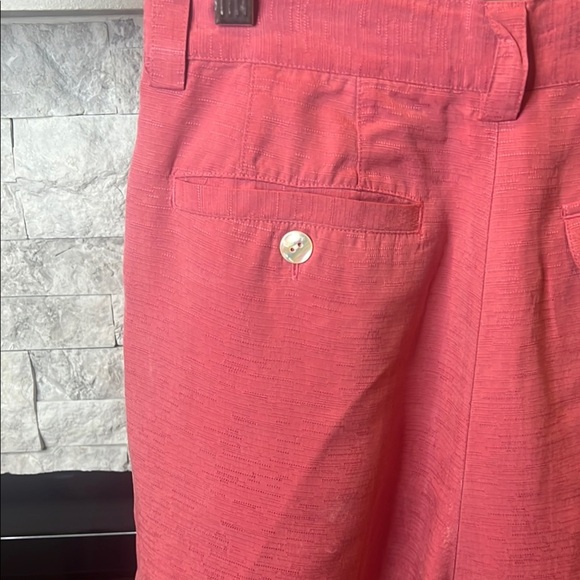 Tommy Bahama Coral Pink silk shorts size 8 - Picture 13 of 16
